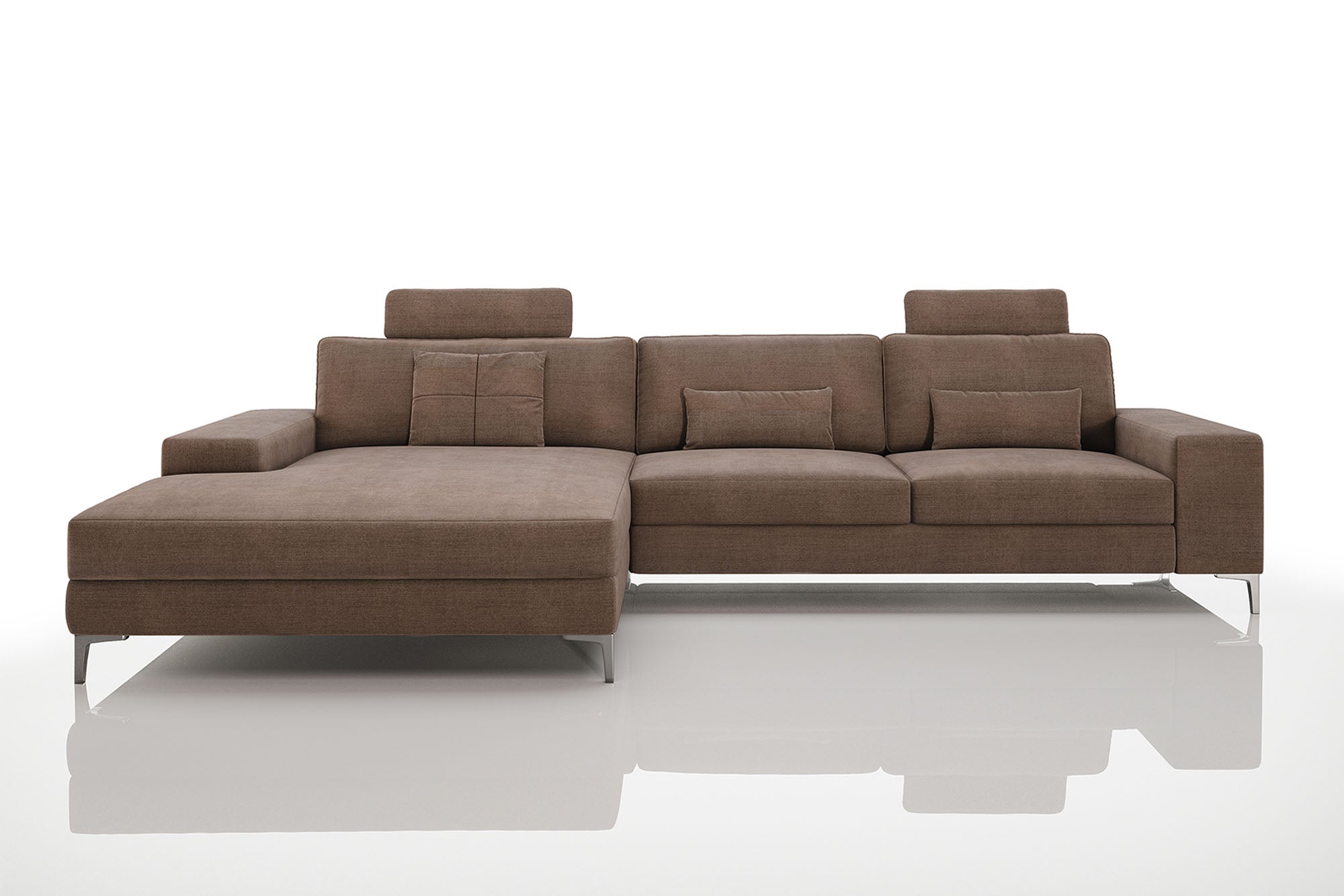 Maximilian III [P] Stoffsofa mit Ottomane