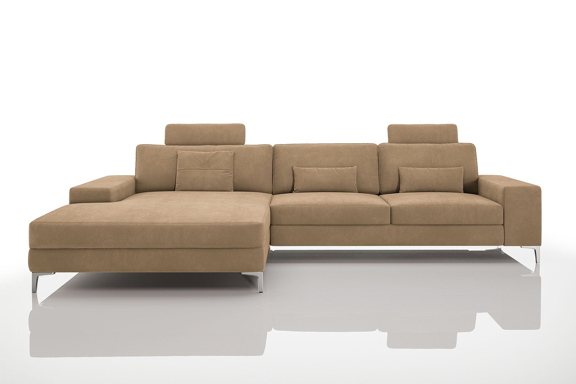 Maximilian III [P] Stoffsofa mit Ottomane