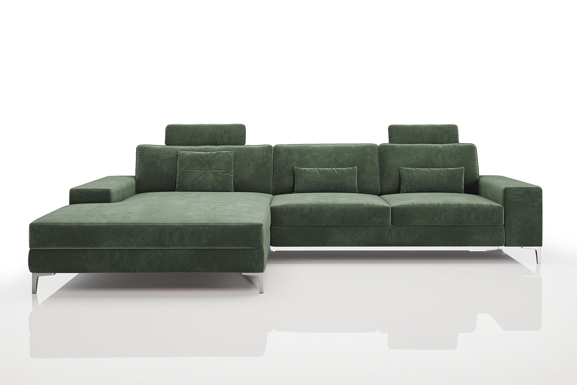 Maximilian III [P] Stoffsofa mit Ottomane