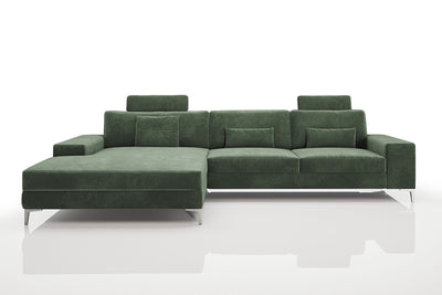 Maximilian III [P] Stoffsofa mit Ottomane