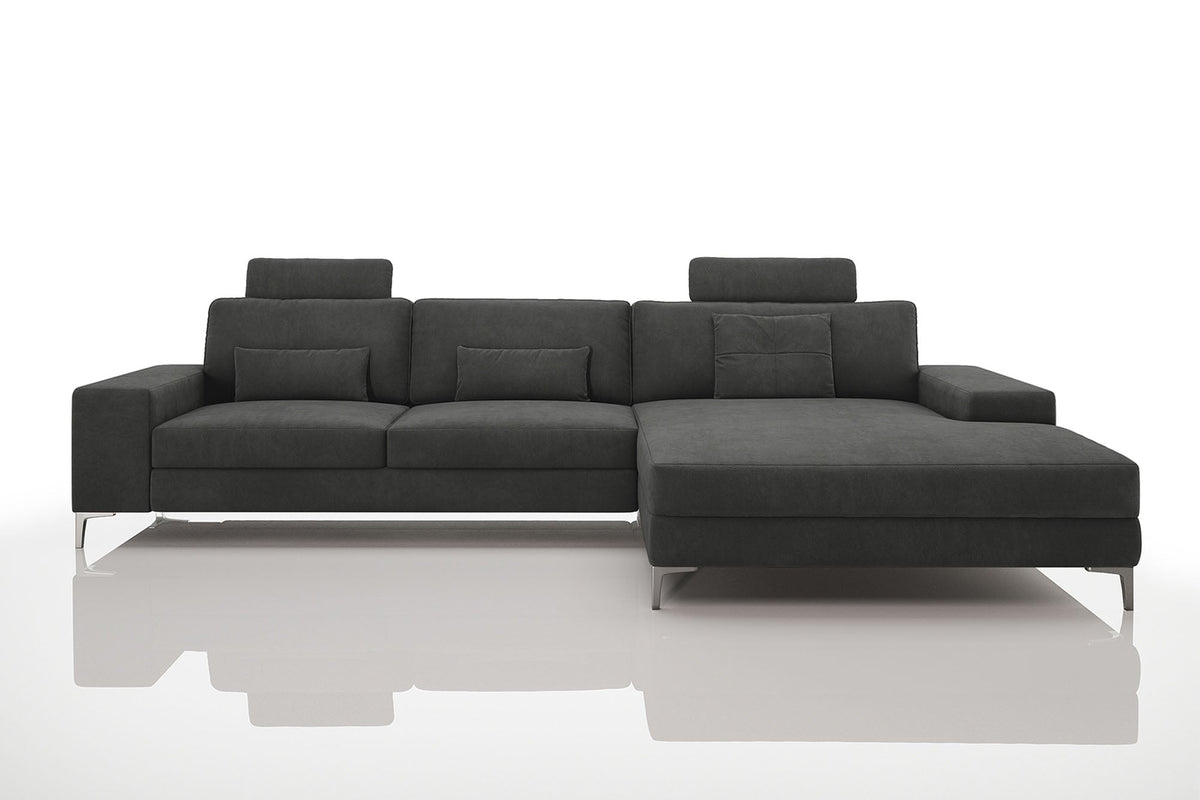 Maximilian III [P] Stoffsofa mit Ottomane