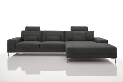 Maximilian III [P] Stoffsofa mit Ottomane