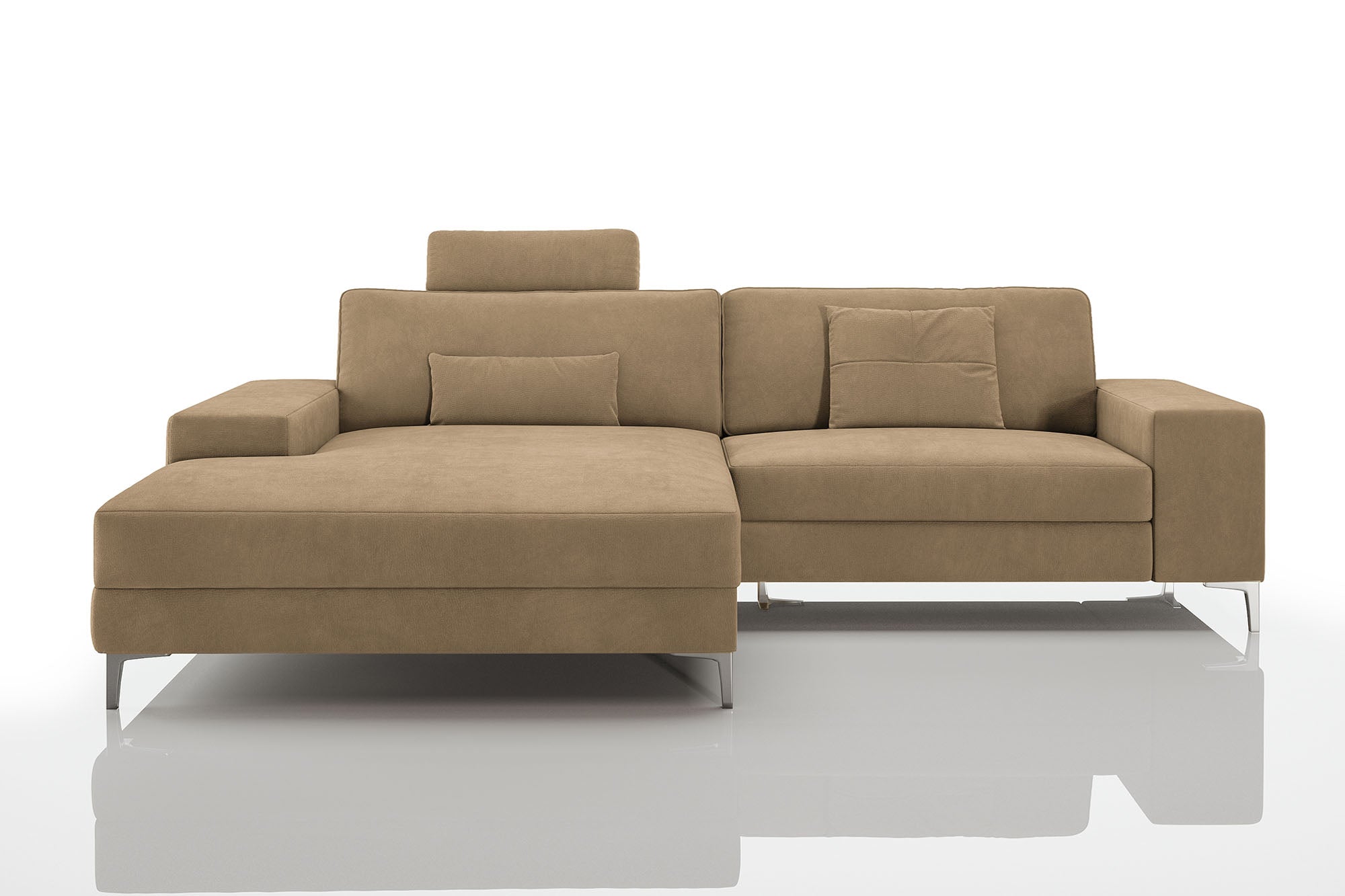 Maximilian IV [P] Kleines Stoffsofa mit Ottomane