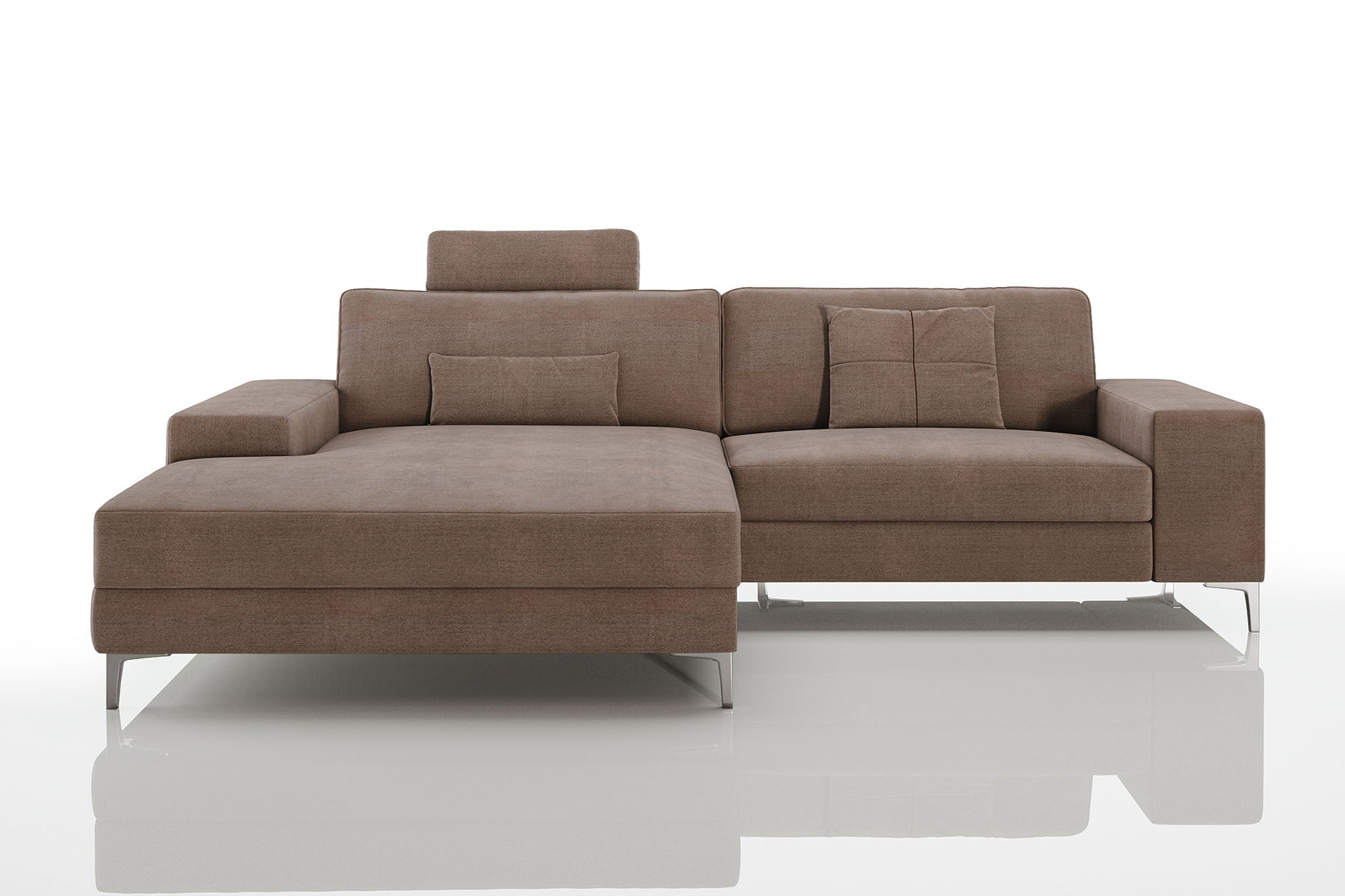 Maximilian IV [P] Kleines Stoffsofa mit Ottomane