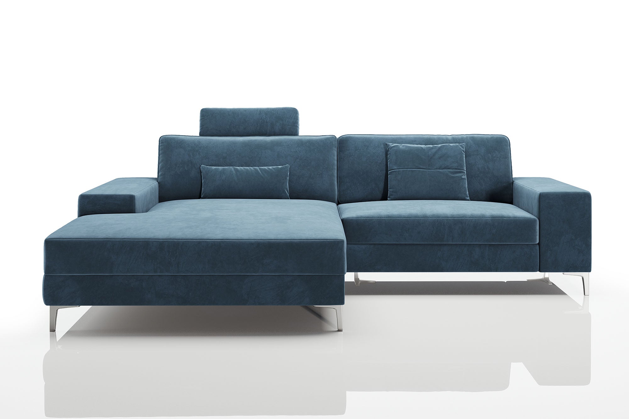 Maximilian IV [P] Kleines Stoffsofa mit Ottomane