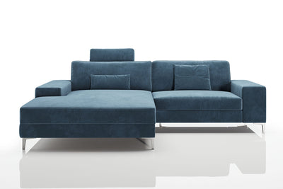 Maximilian IV [P] Kleines Stoffsofa mit Ottomane