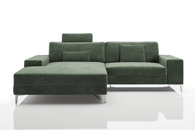 Maximilian IV [P] Kleines Stoffsofa mit Ottomane