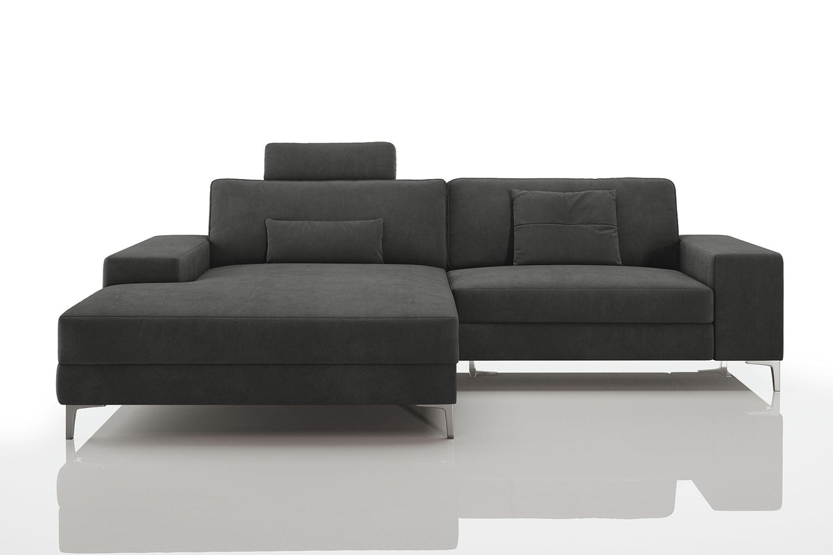 Maximilian IV [P] Kleines Stoffsofa mit Ottomane