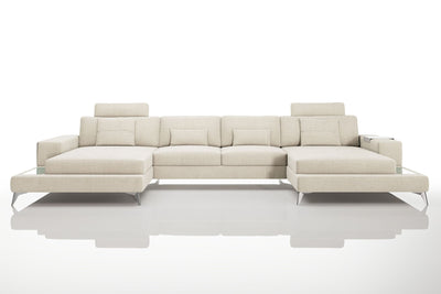 Maximilian [S] Stoff Wohnlandschaft U-Ottomane