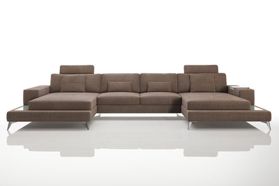 Maximilian [S] Stoff Wohnlandschaft U-Ottomane