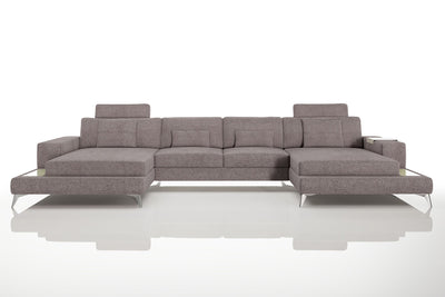 Maximilian [S] Stoff Wohnlandschaft U-Ottomane