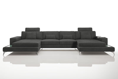 Maximilian [S] Stoff Wohnlandschaft U-Ottomane