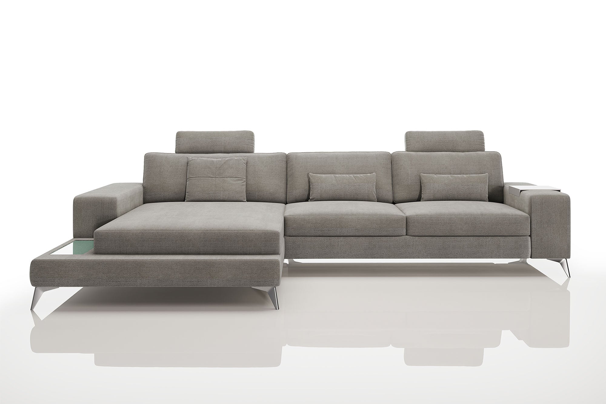 Maximilian III [S] Stoffsofa mit Ottomane