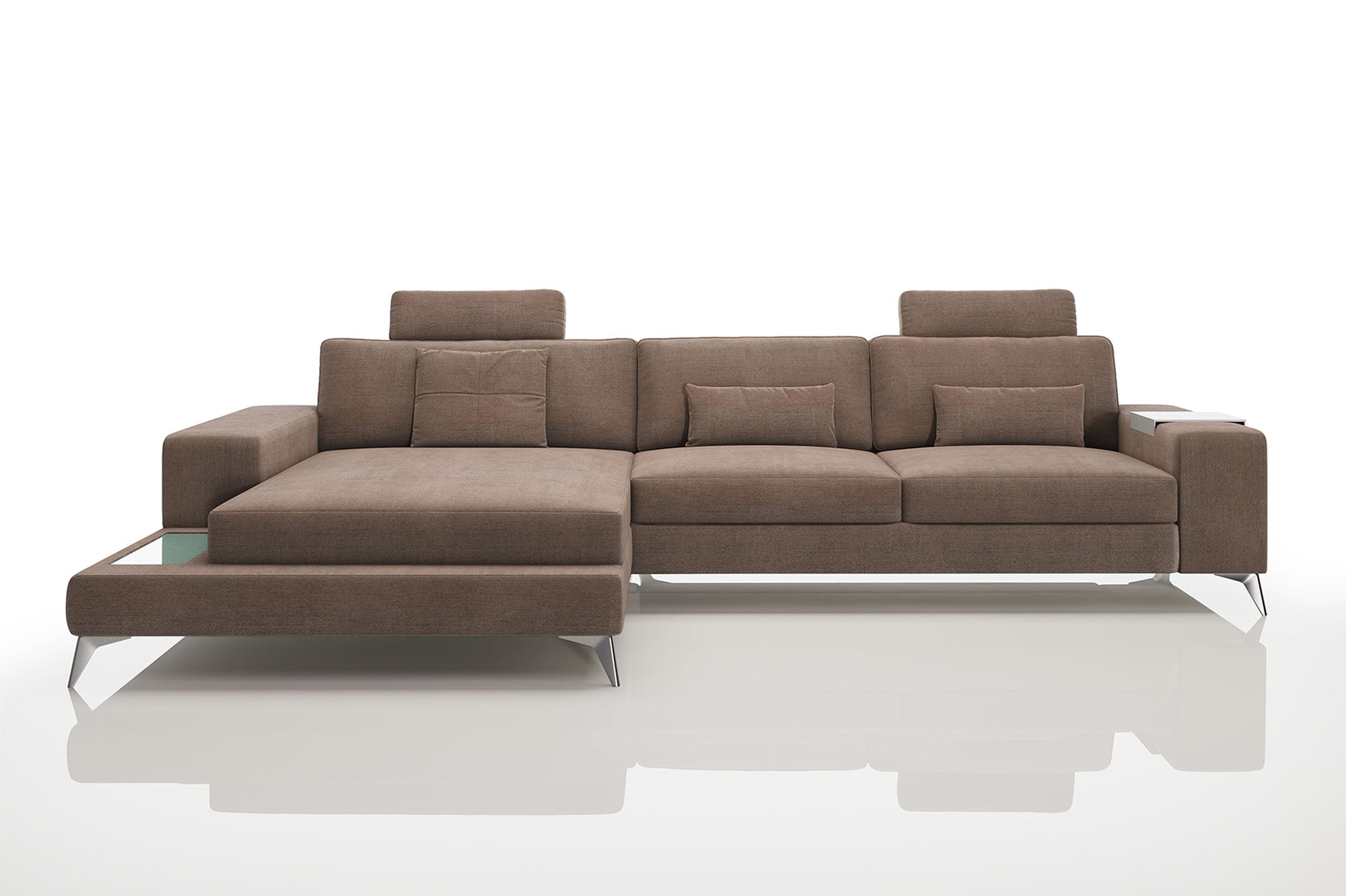 Maximilian III [S] Stoffsofa mit Ottomane