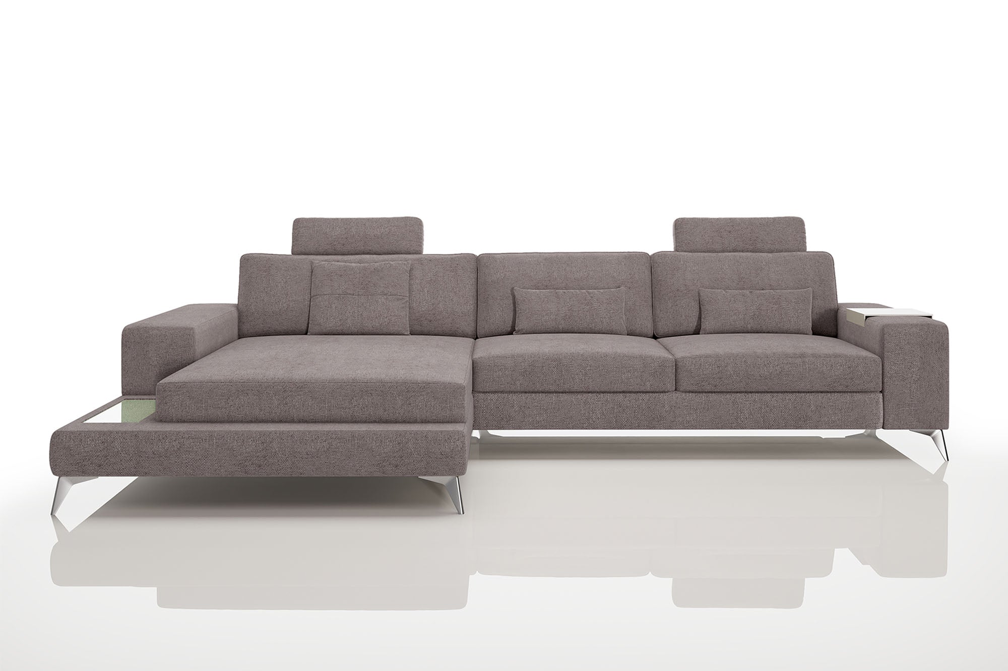 Maximilian III [S] Stoffsofa mit Ottomane