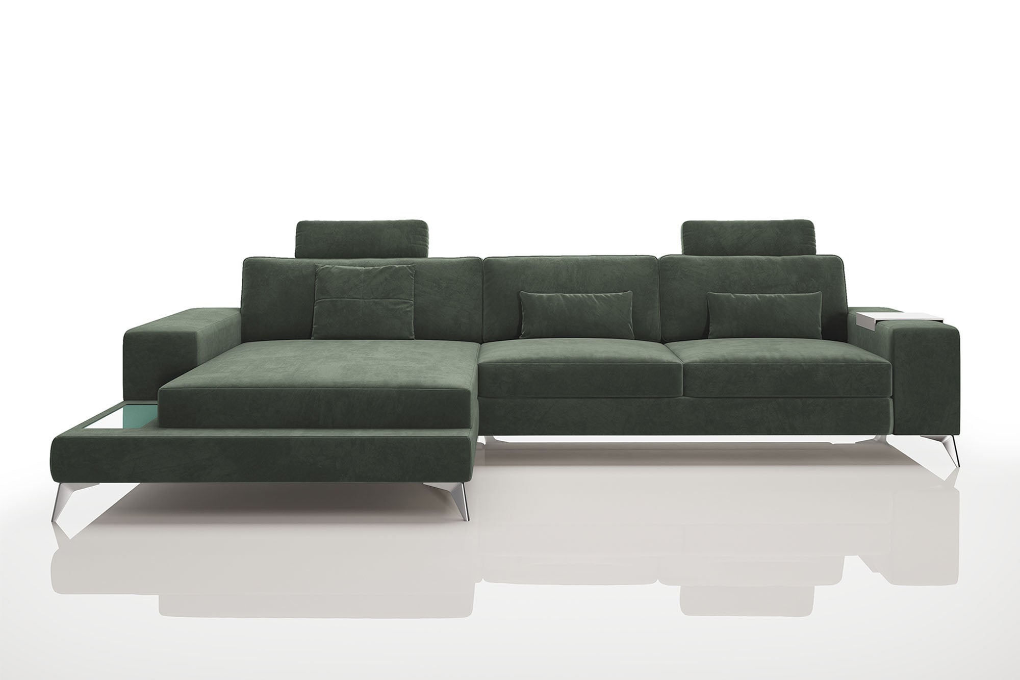 Maximilian III [S] Stoffsofa mit Ottomane