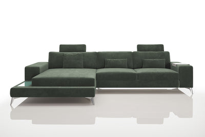 Maximilian III [S] Stoffsofa mit Ottomane
