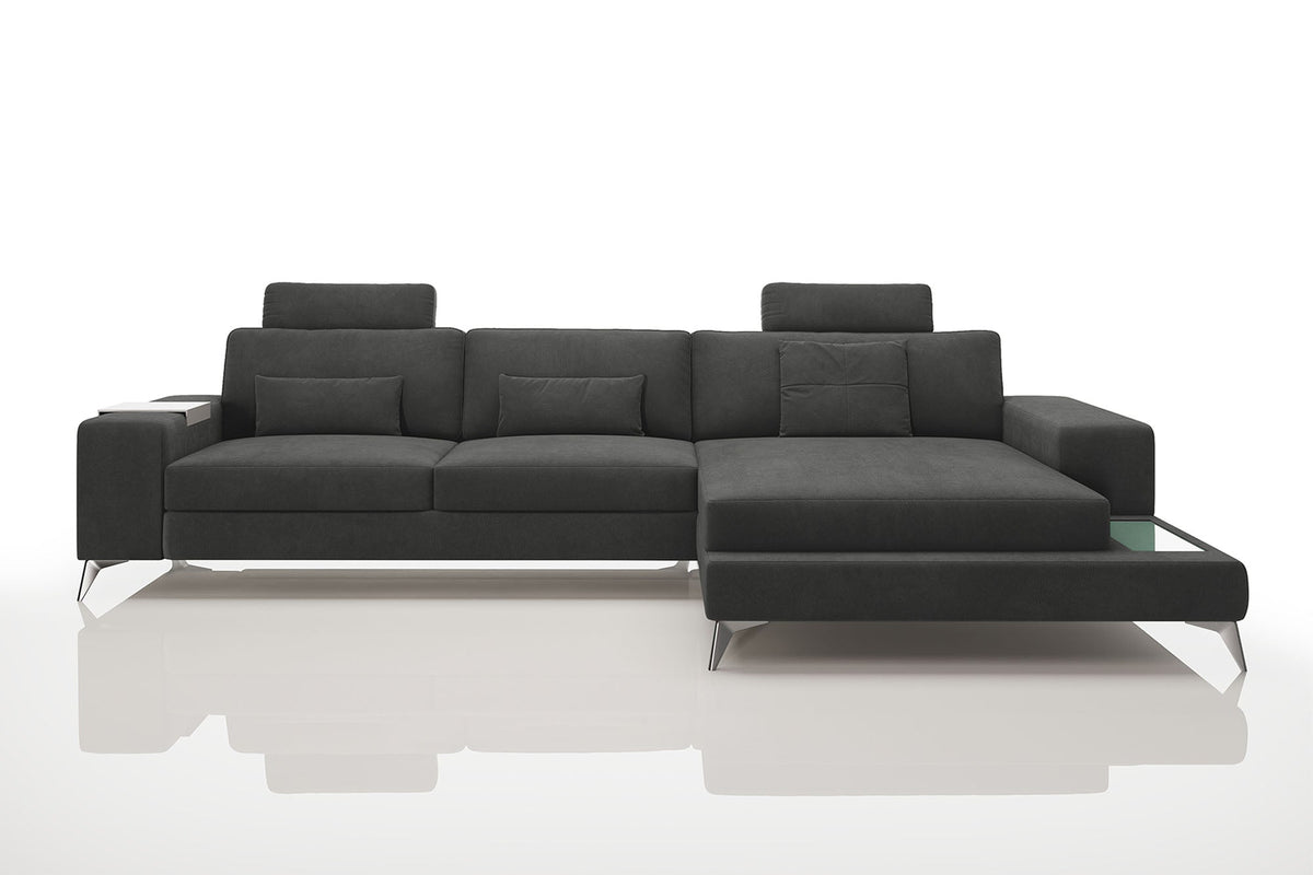 Maximilian III [S] Stoffsofa mit Ottomane