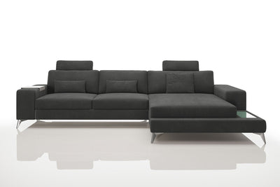 Maximilian III [S] Stoffsofa mit Ottomane