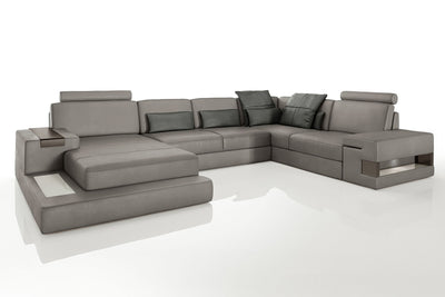 Bruno [S] Leder Wohnlandschaft U-Ottomane