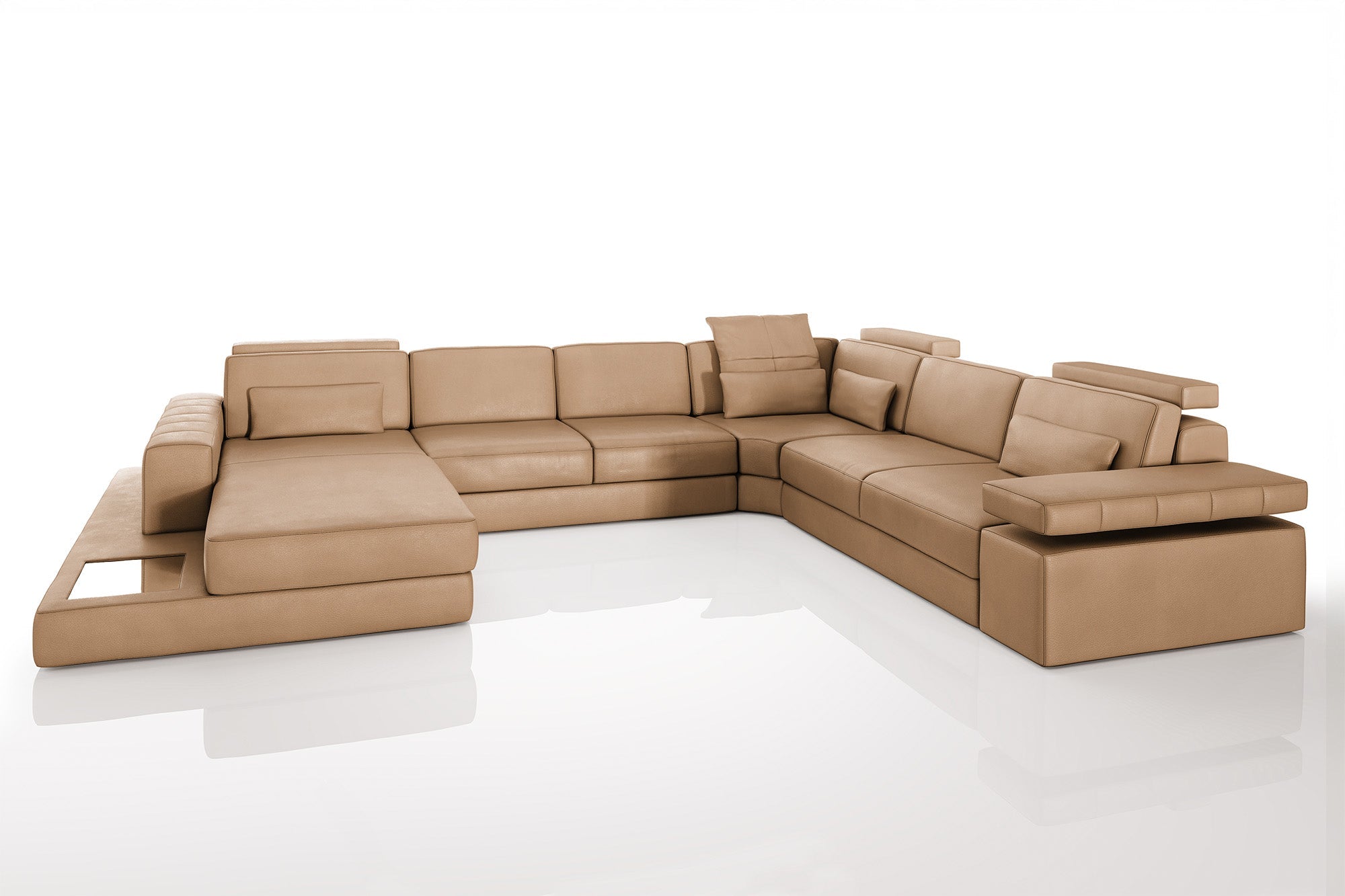 Paul [S] Leder Wohnlandschaft U-Ottomane