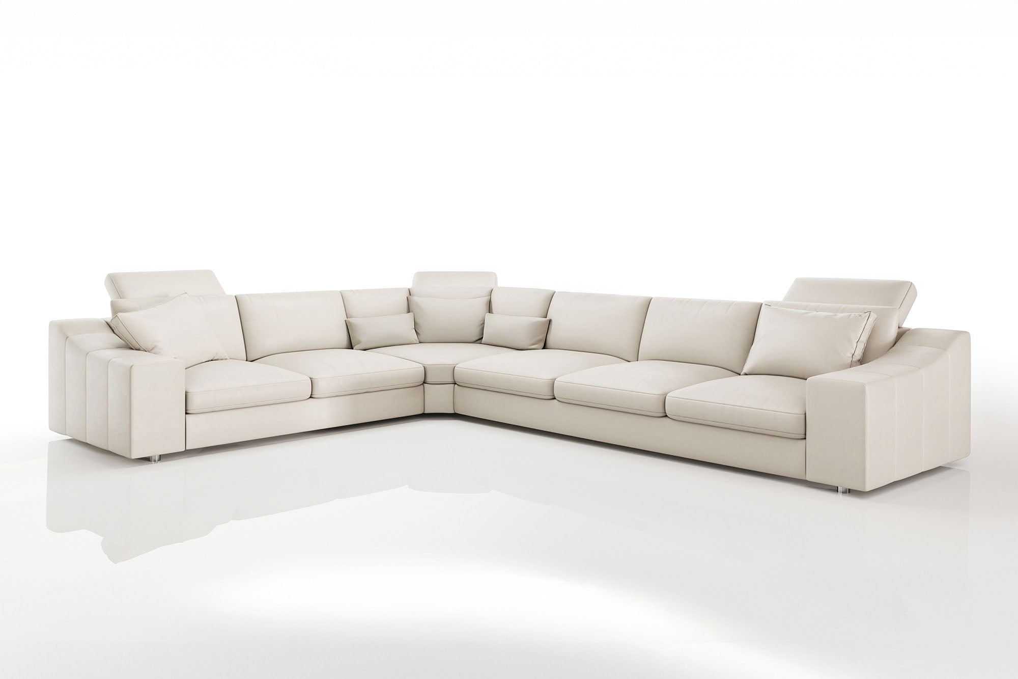 Clara [P] Leder Wohnlandschaft L-Form