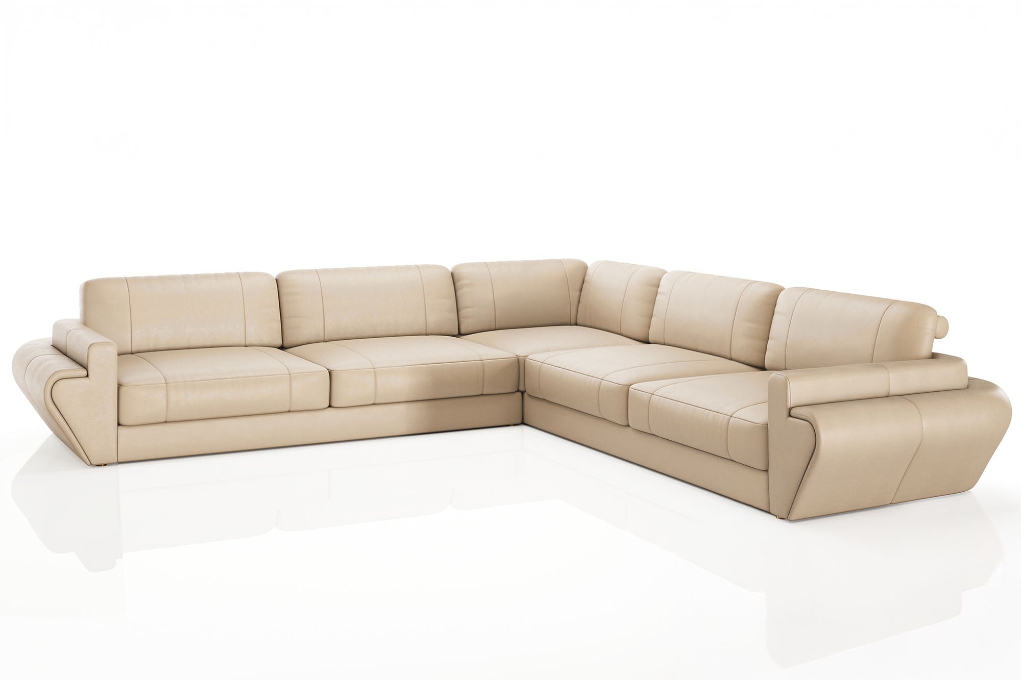 Vincent [S] Leder Wohnlandschaft L-Form