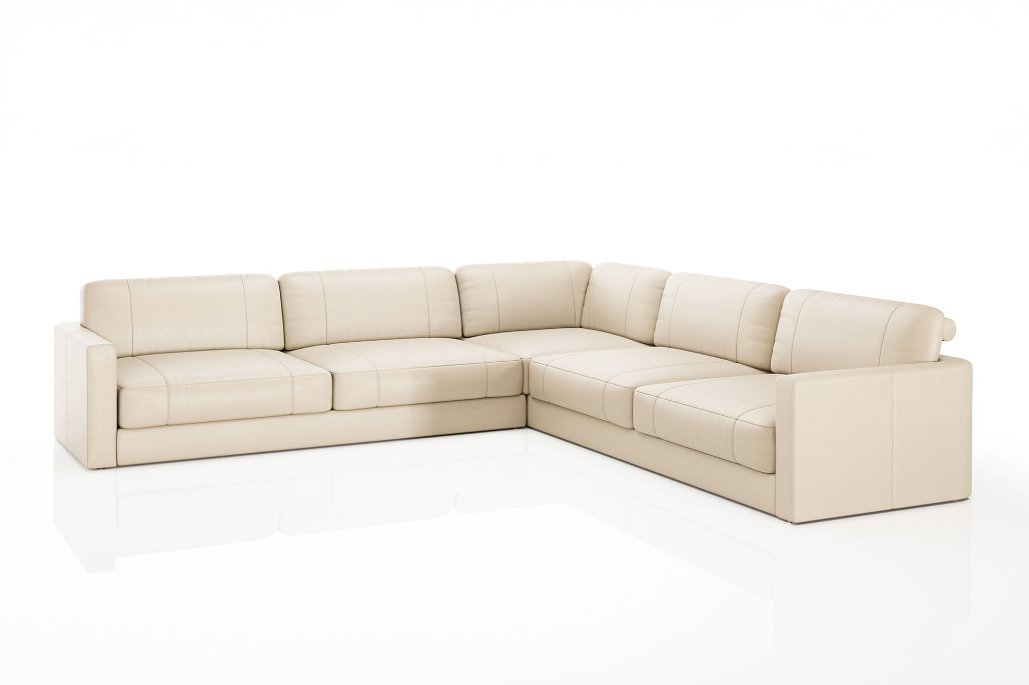 Vincent [P] Leder Wohnlandschaft L-Form