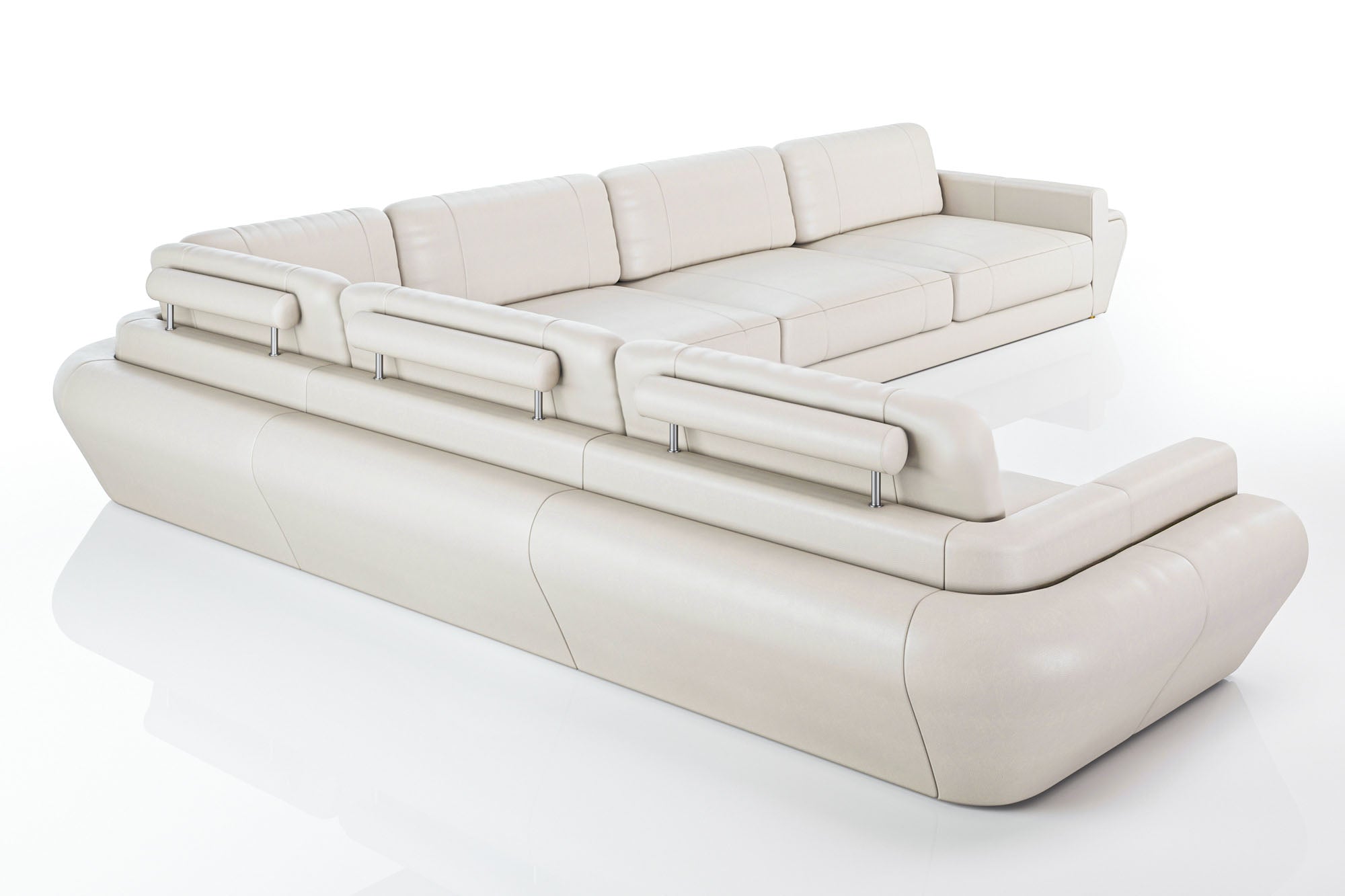 Vincent [S] Leder Wohnlandschaft L-Form