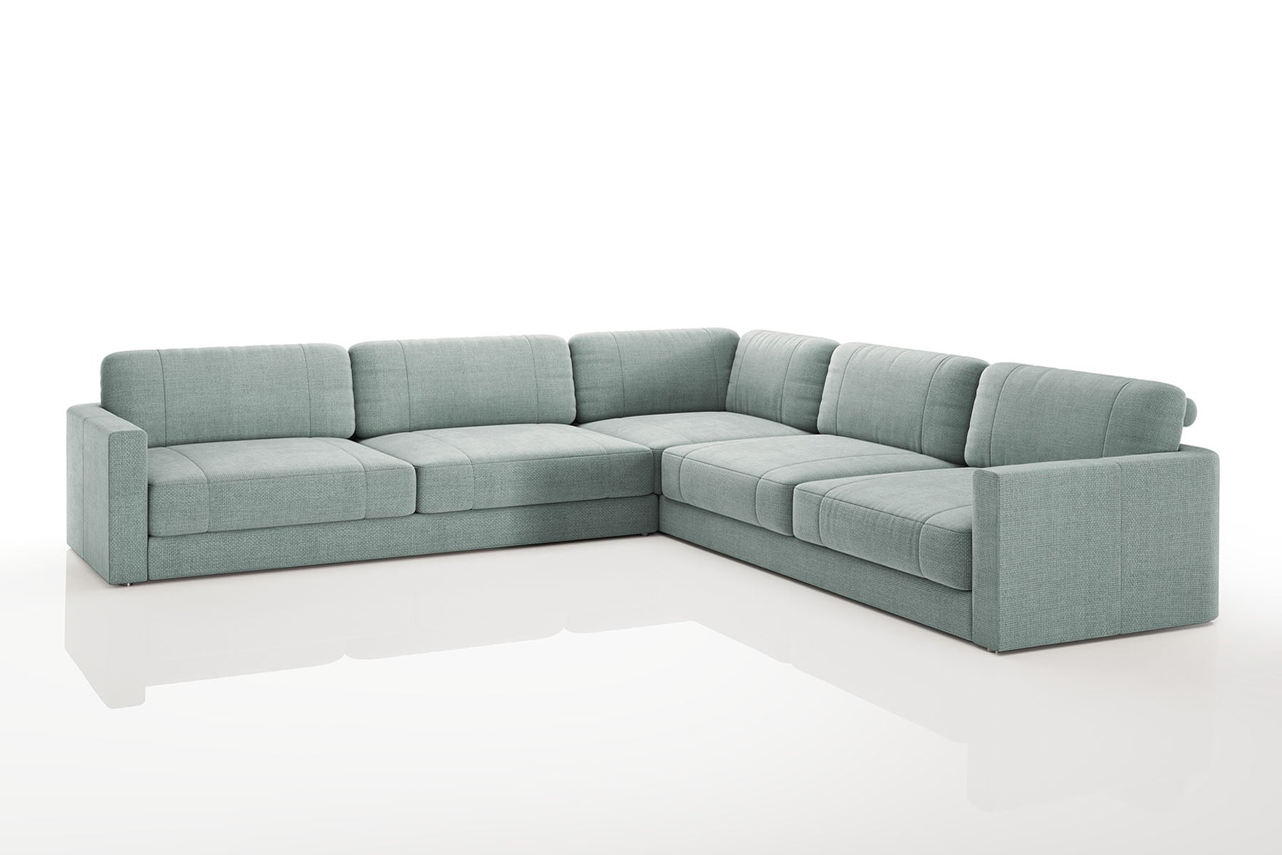 Vincent [P] Kleine Stoff Eckcouch L-Form