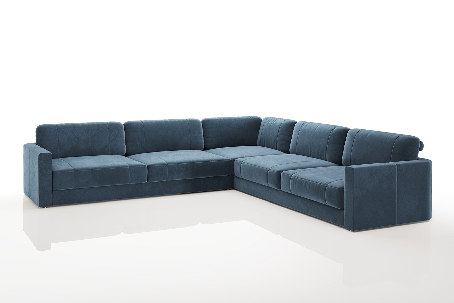 Vincent [P] Kleine Stoff Eckcouch L-Form