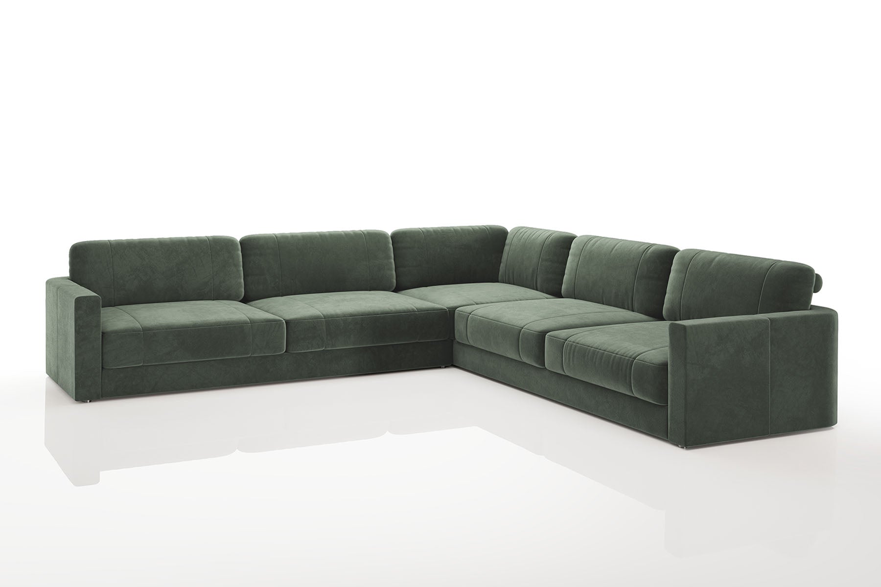 Vincent [P] Kleine Stoff Eckcouch L-Form