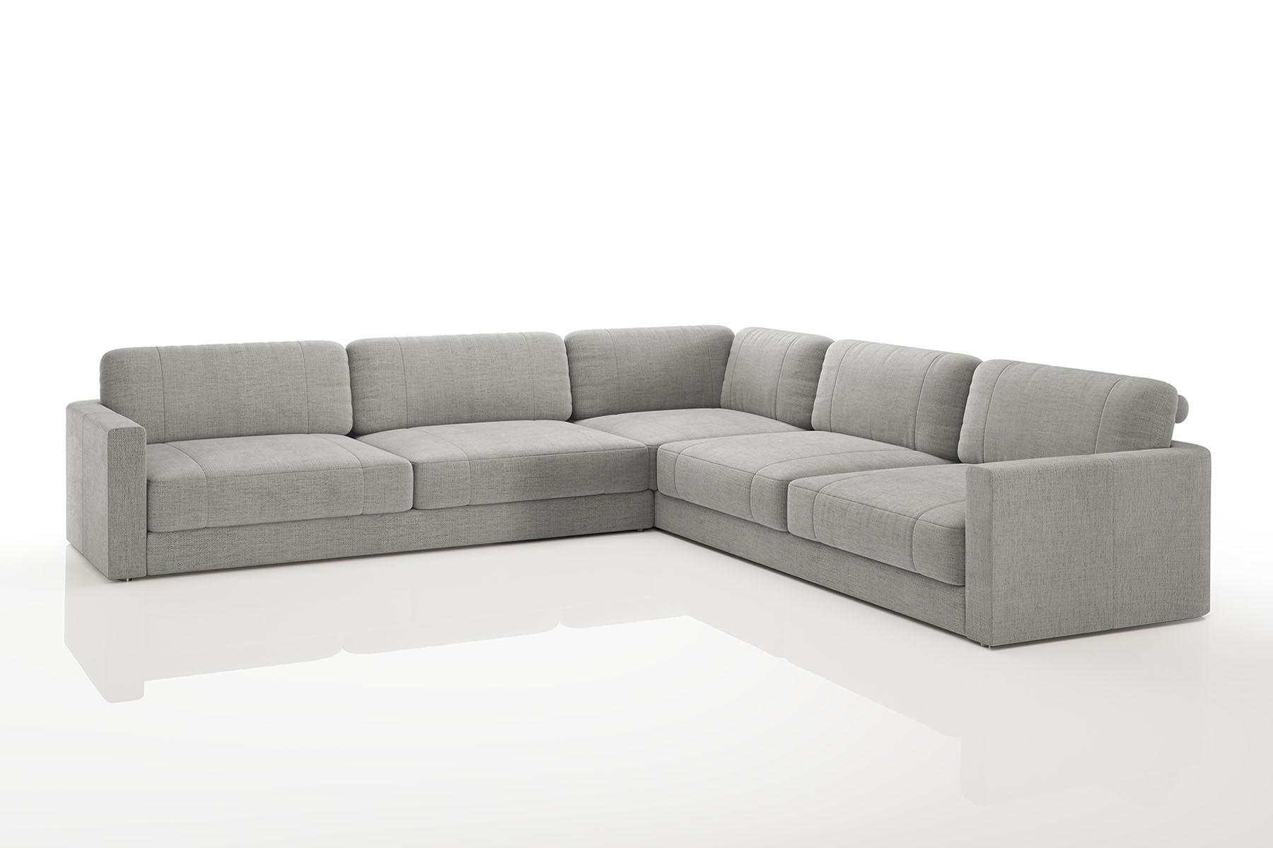 Vincent [P] Kleine Stoff Eckcouch L-Form
