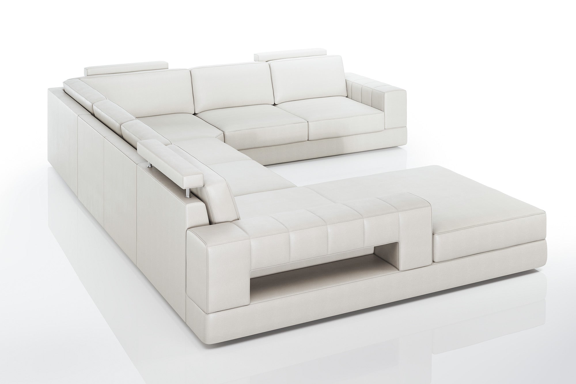 Paul [P] Leder Wohnlandschaft U-Ottomane