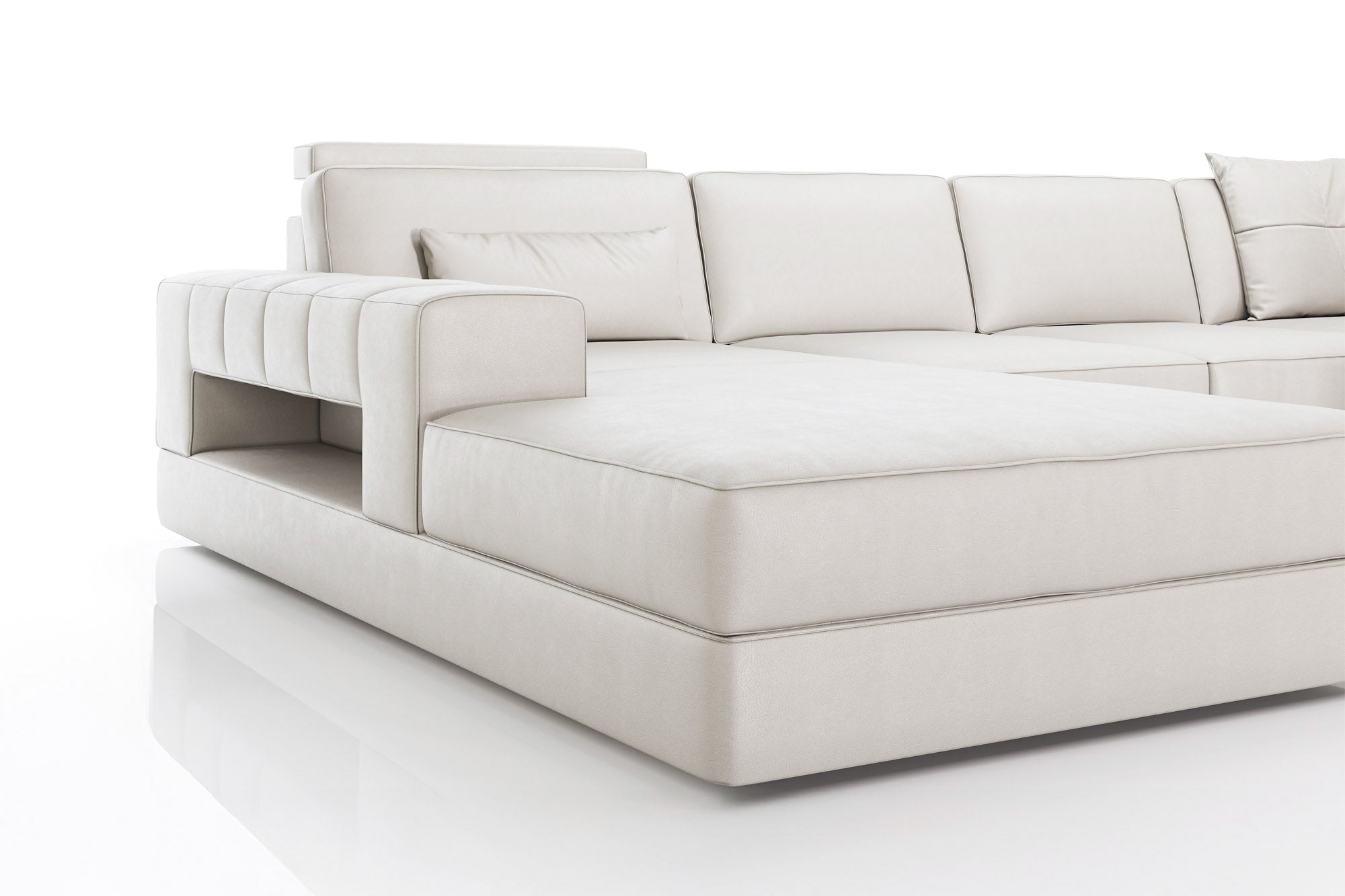 Paul [P] Leder Wohnlandschaft U-Ottomane