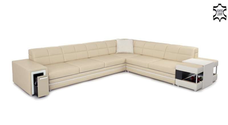 LEDER Wohnlandschaft I Exklusives Design | Wohnmeile.de